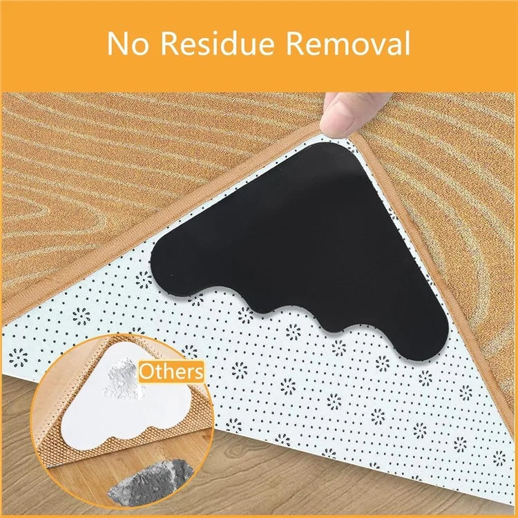 8PCS Rug Pad Grippers Cloud Shaped PU Nano Non Slip Rug Pad Carpet Fixed Sticker, 115mm*85mm