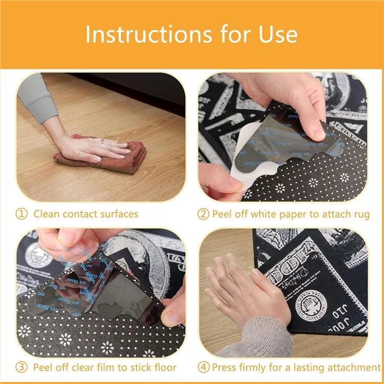 8PCS Rug Pad Grippers Cloud Shaped PU Nano Non Slip Rug Pad Carpet Fixed Sticker, 115mm*85mm