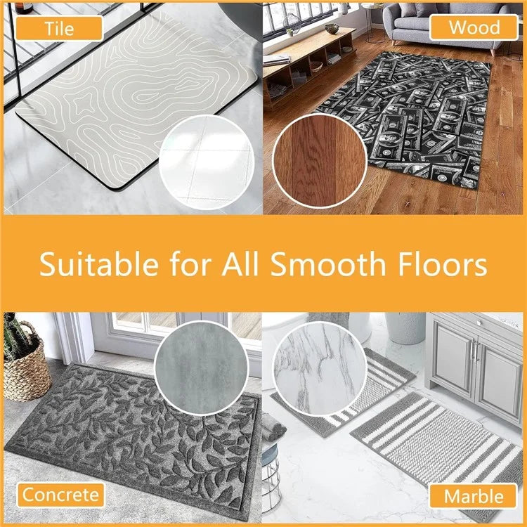 8PCS Rug Pad Grippers Cloud Shaped PU Nano Non Slip Rug Pad Carpet Fixed Sticker, 115mm*85mm