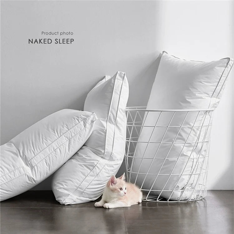 48x74cm Throw Pillow Insert Pure Cotton Cover Flat Pillow Polyester Stuffer Cushion 800g