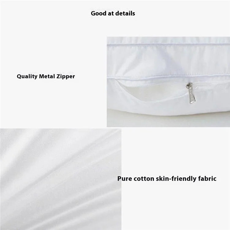 48x74cm Throw Pillow Insert Pure Cotton Cover Flat Pillow Polyester Stuffer Cushion 800g