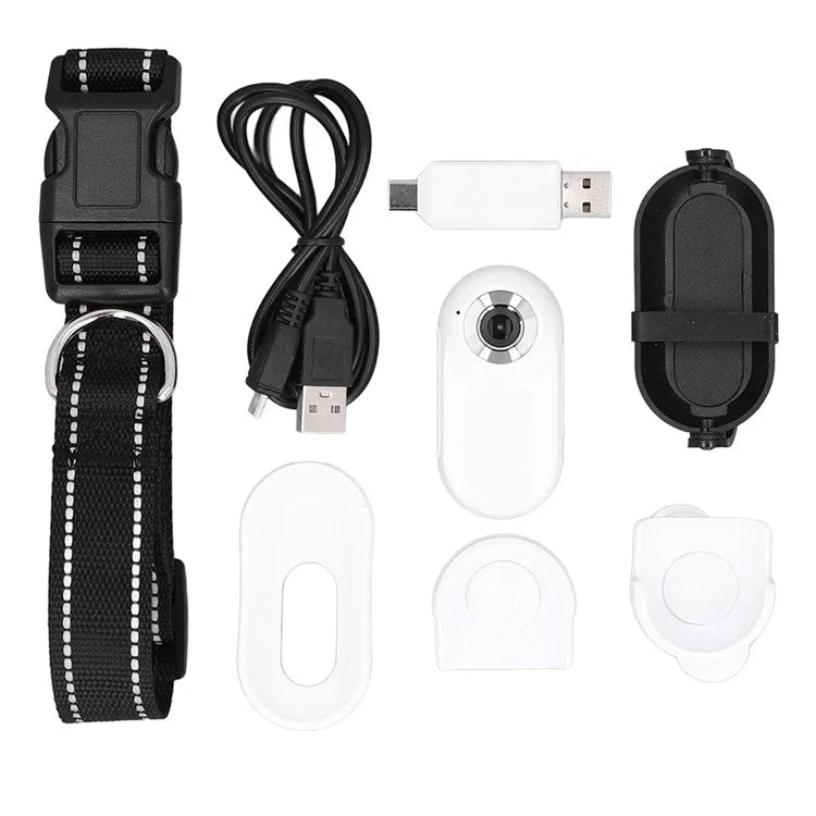 Cat Camera Collar with Video Record Wireless Mini Sport Camera Body Camera for Cat / Dog