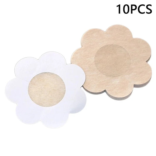 10Pcs Disposable Non-Woven Nipple Cover Women Summer Breathable Invisible Breast Covers