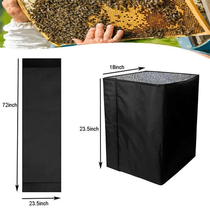 KG0244 600D Oxford Cloth Beehive Insulation Cover Windproof Adjustable Hive Protective Cover