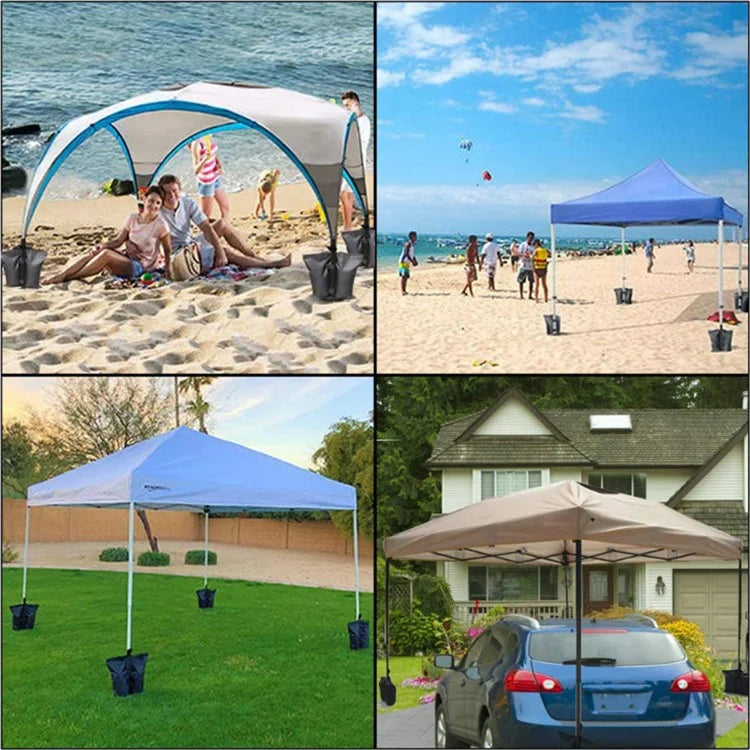 KG0067 4Pcs Outdoor Parasol Tent Windproof Fixing Sandbag 600D Oxford Cloth Sun Shield Umbrella Weight Bags