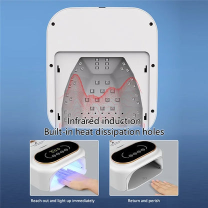 BLUEQUE BQ-V16 UV LED Nail Lamp 148W Gel Polish Dryer Nail Gel Cure Manicure Light