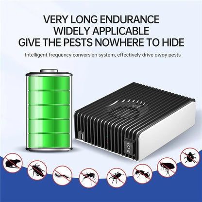 Multi-function Rodent Repeller 360 Degrees Indoor and Outdoor Ultrasonic Insect Mouse Repellent Device