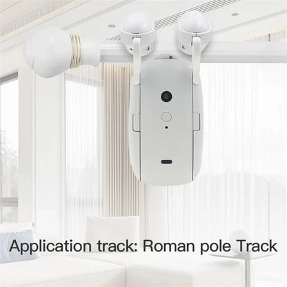 LY-1672 Smart Auto Curtain Robot for Rod Dual Opening RC Curtain Opener