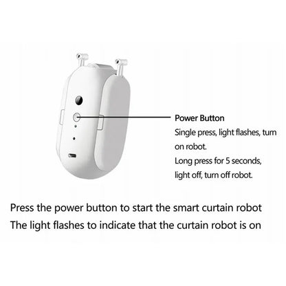 LY-1672 Smart Auto Curtain Robot for Rod Dual Opening RC Curtain Opener