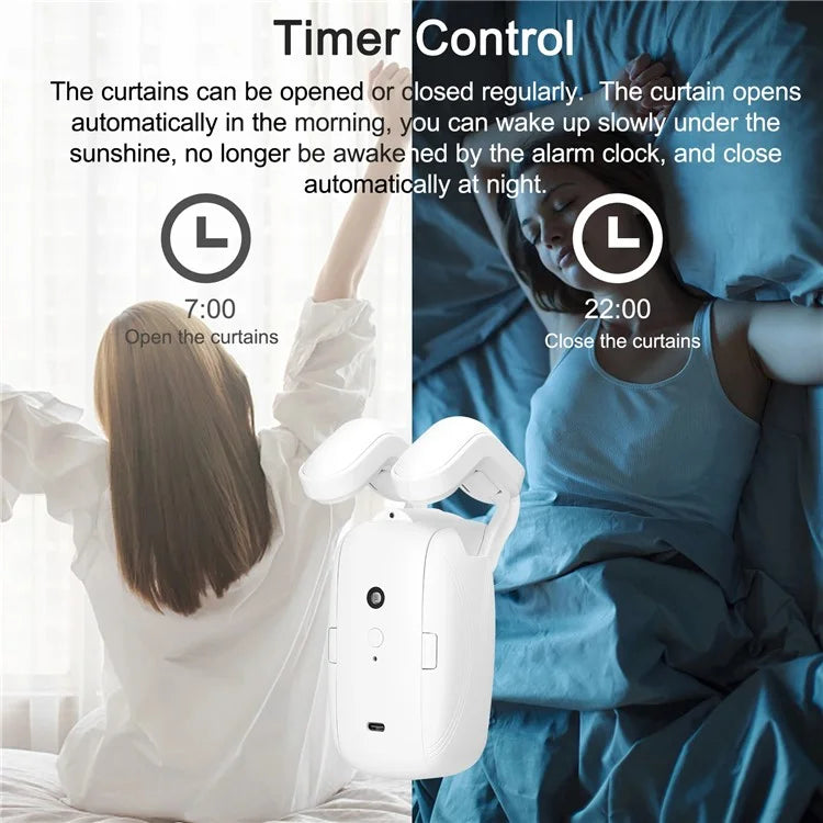LY-1672 1Pc Tuya App Bluetooth Electric Curtain Motor Smart Home Roman Pole Track Automatic Curtain Controller