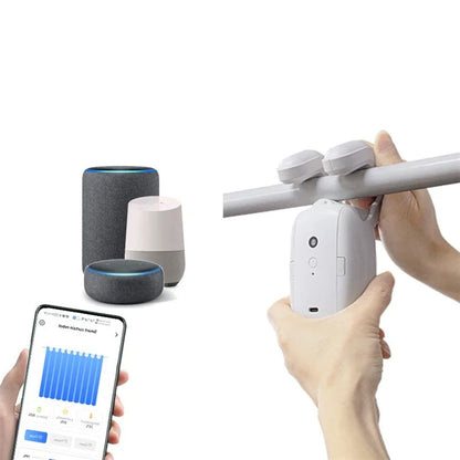 LY-1672 2Pcs Tuya App Bluetooth Smart Electric Curtain Motor Roman Pole Track Automatic Curtain Controller