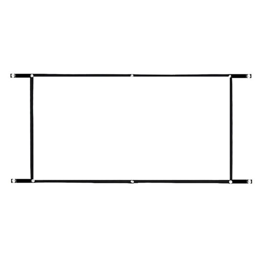 120 Inch 16:9 Projector Screen for Indoor Outdoor HD Display Polyester Projector Curtain with Hook