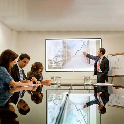 84-Inch High Definition Anti-Light 16:9 Projector Screen Foldable Movies Screen Curtain for Home Theater