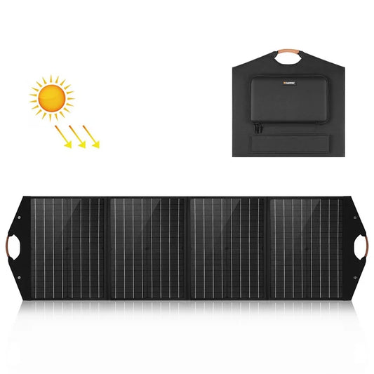 HAWEEL HWL2766B 100W 4-folding Monocrystalline Solar Panel Pack Outdoor Waterproof Mobile Charger