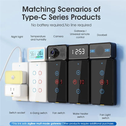 MG-WG101-B-ZIG-BLU-TIME Zigbee Bluetooth Dual-Mode Wireless Gateway with Time Display