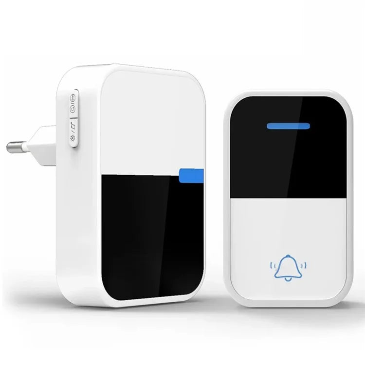 WHM05 EU Plug Wireless Doorbell Self-Powered Remote Control Household Doorbell
