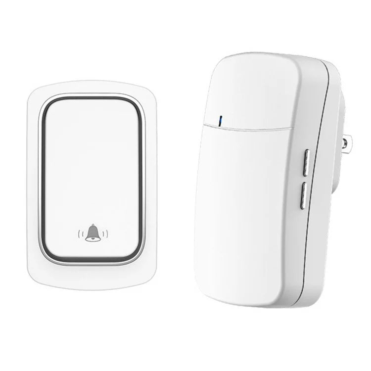 WHM02 US Plug Household Wireless Doorbell Self-Powered Transmitter+Receiver Door-Bell