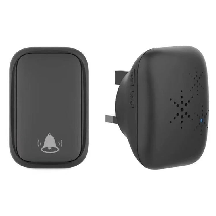 WHM01 UK Plug Adjustable Volume Door Bell Kit with 1 Transmitter+1 Receiver