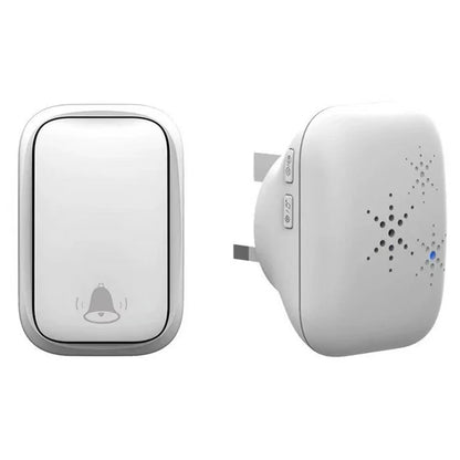 WHM01 UK Plug Adjustable Volume Door Bell Kit with 1 Transmitter+1 Receiver