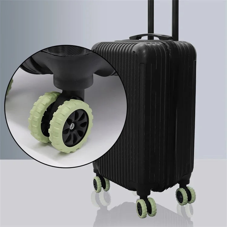 8Pcs Luggage Wheels Protector Reduce Noise Silicone Wheels Caster Shoes, Size S