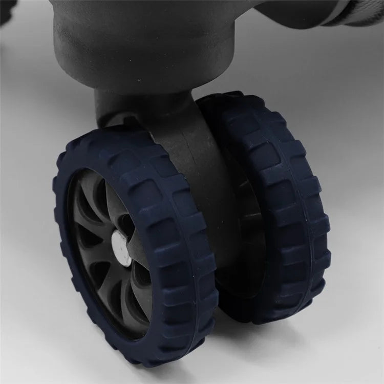 8Pcs Luggage Wheels Protector Reduce Noise Silicone Wheels Caster Shoes, Size S