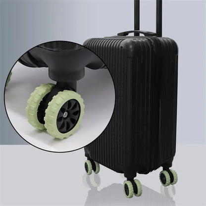 8Pcs Luggage Wheels Protector Reduce Noise Silicone Wheels Caster Shoes, Size S