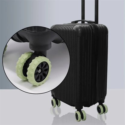 8Pcs Reduce Noise Silicone Wheels Caster Shoes Luggage Wheels Protector, Size L