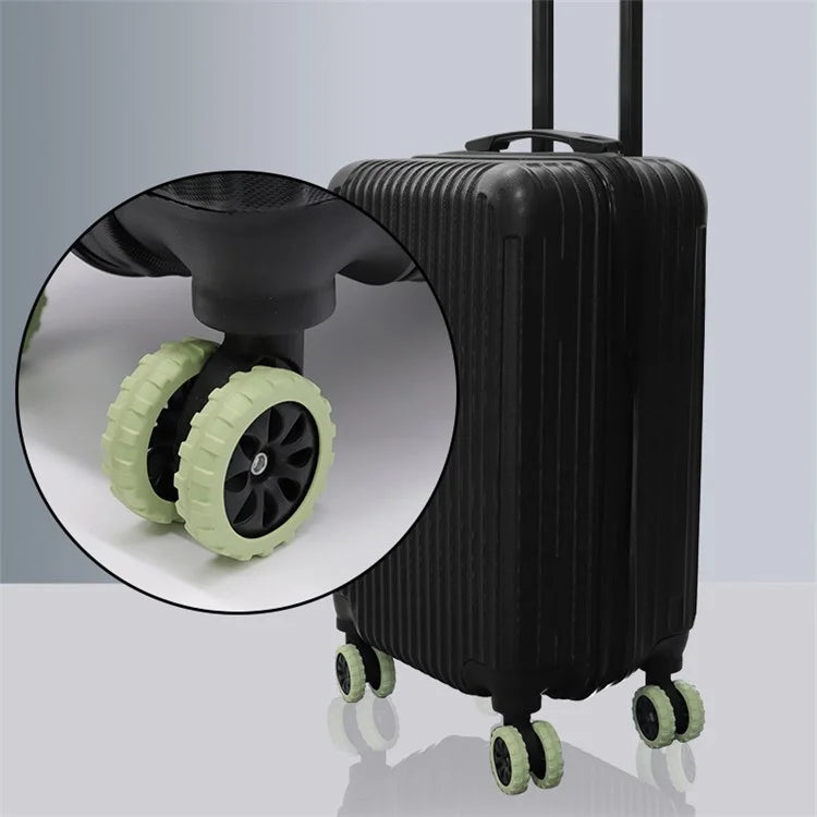 8Pcs Reduce Noise Silicone Wheels Caster Shoes Luggage Wheels Protector, Size L