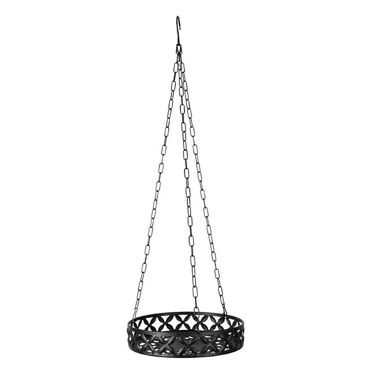 001-DL-01 Iron Hanging Flower Pot Indoor Outdoor Balcony Potted Plant Display Basket Hollow Out