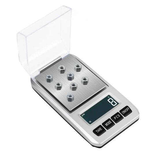 500g / 0.01g 6 Units Pocket Jewelry Scale Stainless Steel Mini Electronic Scale