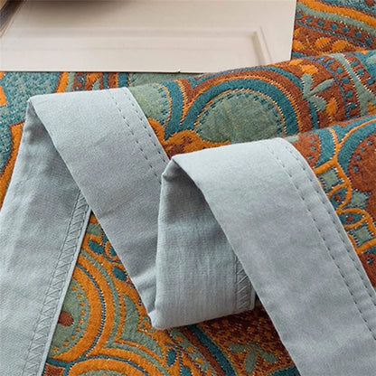 K-80 150x200±2cm Retro Printed Throw Blanket Cotton Towel Quilt with 2 Pillowcases