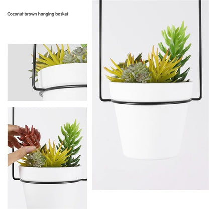 001- XG-5P Hanging Flower Pot 5-in-1 Wall Hanging Pothos Plant Basket