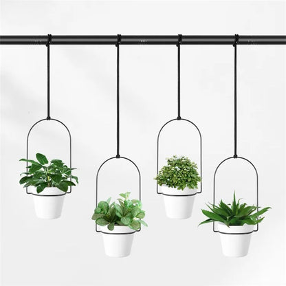 001- XG-5P Hanging Flower Pot 5-in-1 Wall Hanging Pothos Plant Basket