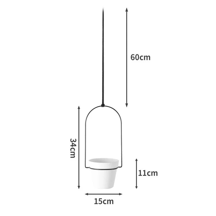 001- XG-5P Hanging Flower Pot 5-in-1 Wall Hanging Pothos Plant Basket