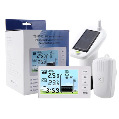 TS-FT001 Ultrasonic Liquid Level Meter Water Tank Level Temperature Meter Indoor Temperature Detector