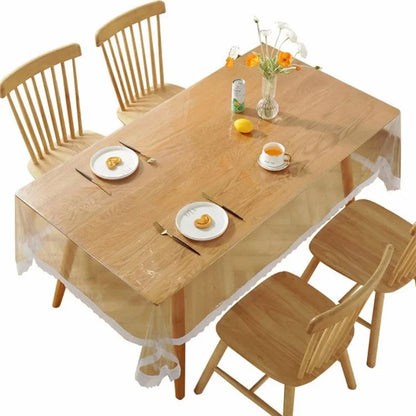 150x190cm Clear PVC Table Mat Watertight Dust-proof Desktop Table Cloth