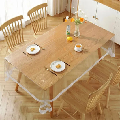 150x190cm Clear PVC Table Mat Watertight Dust-proof Desktop Table Cloth