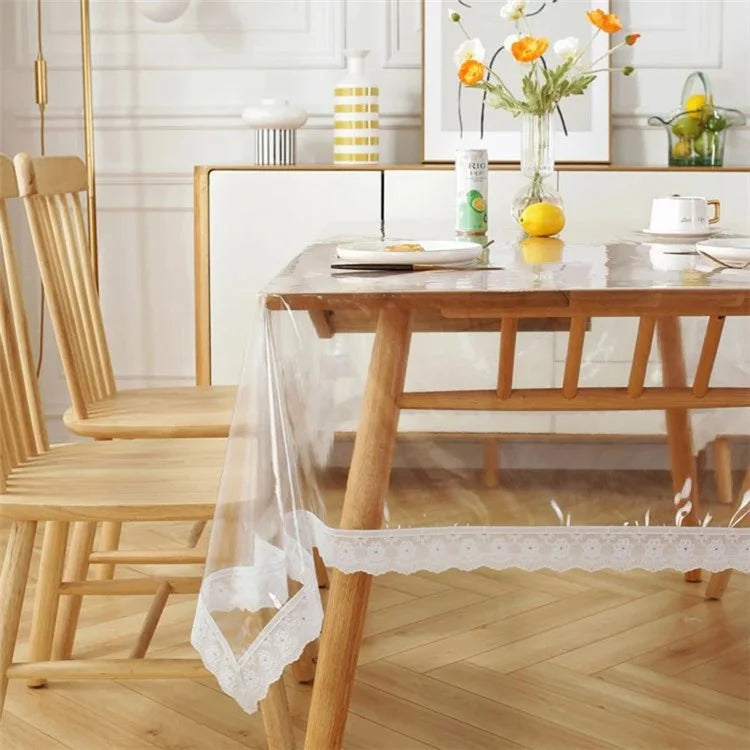 150x190cm Clear PVC Table Mat Watertight Dust-proof Desktop Table Cloth