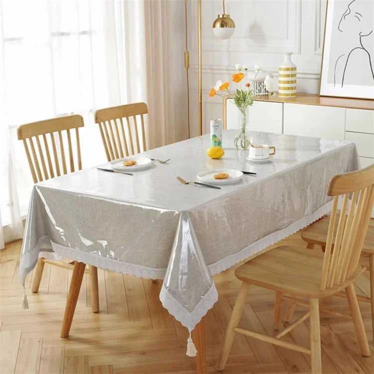 150x190cm Clear PVC Table Mat Watertight Dust-proof Desktop Table Cloth
