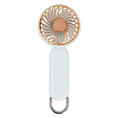 Electroplated Handheld Fan Mini Summer Cooler Hanging Cooling Fan with Carabiner