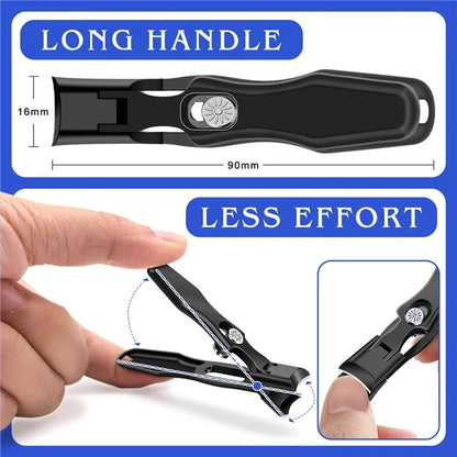 Stainless Steel Men Nail Cutter Nail Cutting Trimmer with Nail File and Storage Box
