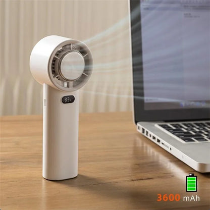 K39 Digital Display Stepless Speed Adjustable Semiconductor Cold Compress Summer Handheld Fan