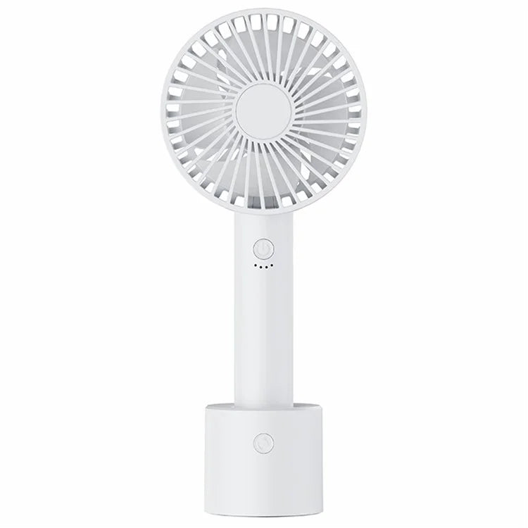 F69 Summer Cooling Fan 4 Speed Adjustable Automatic Rotation Portable Desktop Fan with Base