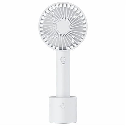 F69 Summer Cooling Fan 4 Speed Adjustable Automatic Rotation Portable Desktop Fan with Base