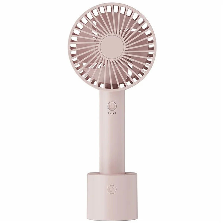 F69 Summer Cooling Fan 4 Speed Adjustable Automatic Rotation Portable Desktop Fan with Base