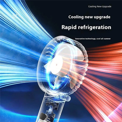 RD10 Handheld Foldable Fan Summer Cooler with Power Bank Function