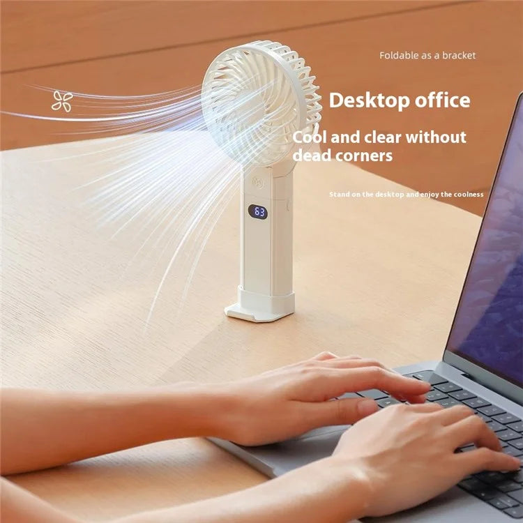 RD10 Handheld Foldable Fan Summer Cooler with Power Bank Function