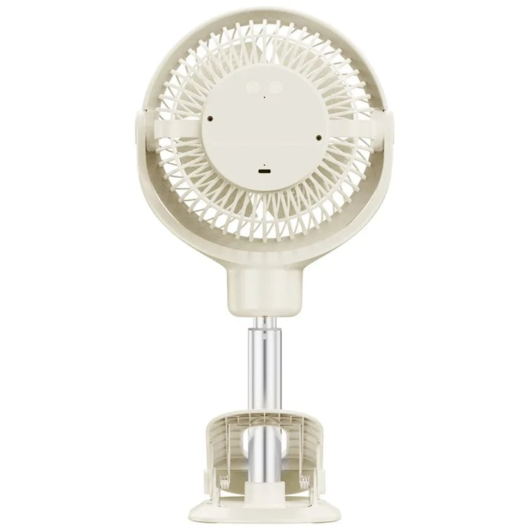 RD12 Clip On Desk Fan Rechargeable Telescopic Floor Fan Rotation Design Summer Cooler