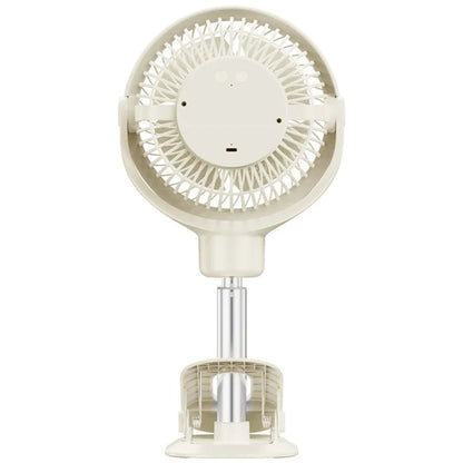 RD12 Clip On Desk Fan Rechargeable Telescopic Floor Fan Rotation Design Summer Cooler