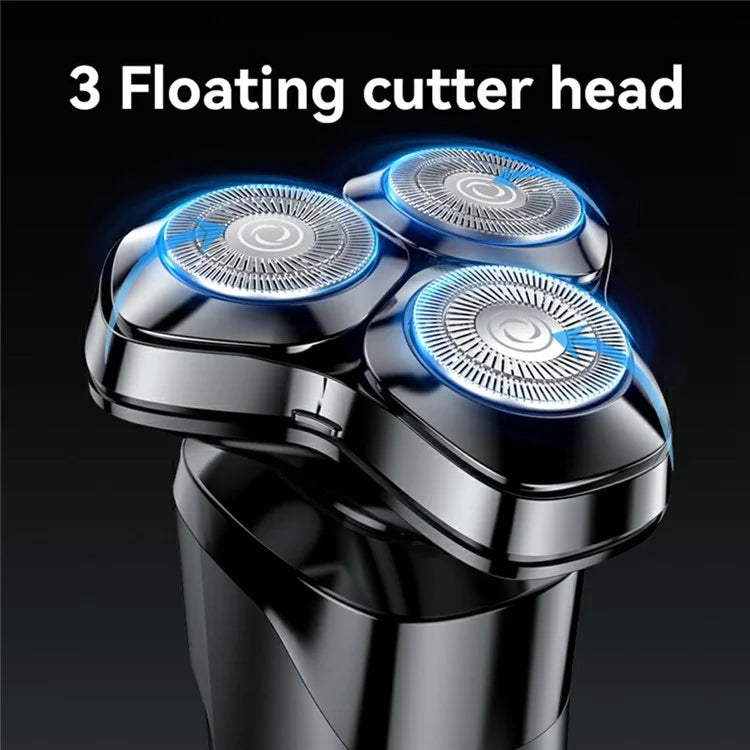 YESIDO MG05 Waterproof Electric Shaver Razor with 3 Floating Cutter Heads